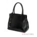 Купить кожаную женскую сумку - черную с брелоком - арт.8944_1